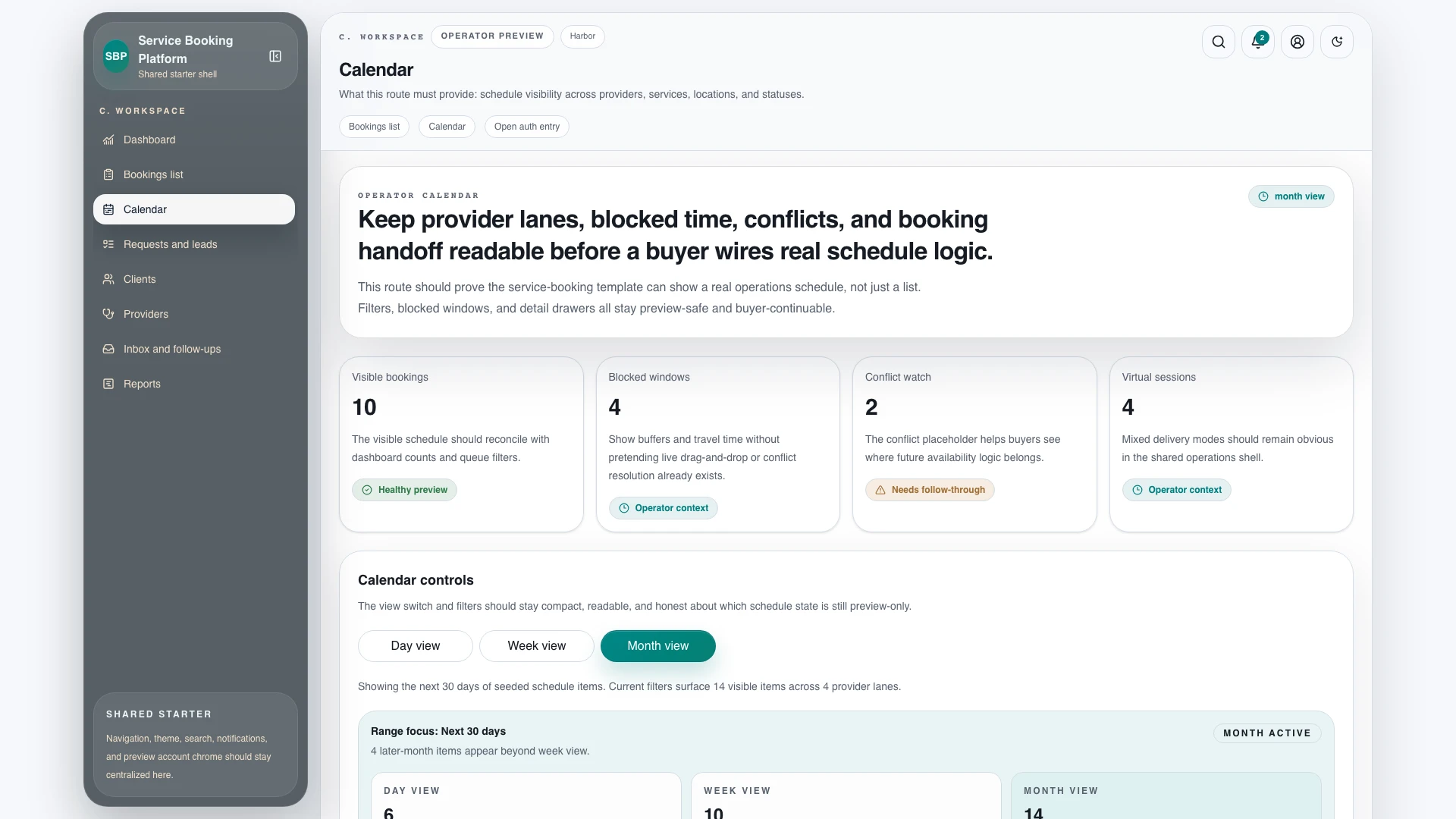 ServiceFlow - Service Booking Platform, CRM & Admin Template