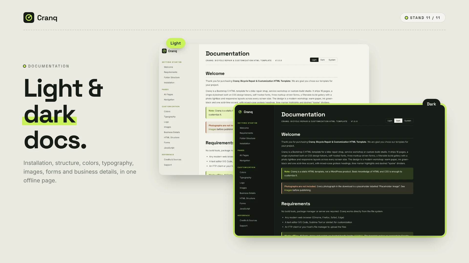 Cranq - Bicycle Repair & Customization HTML Template (Screenshot 10 of 10)