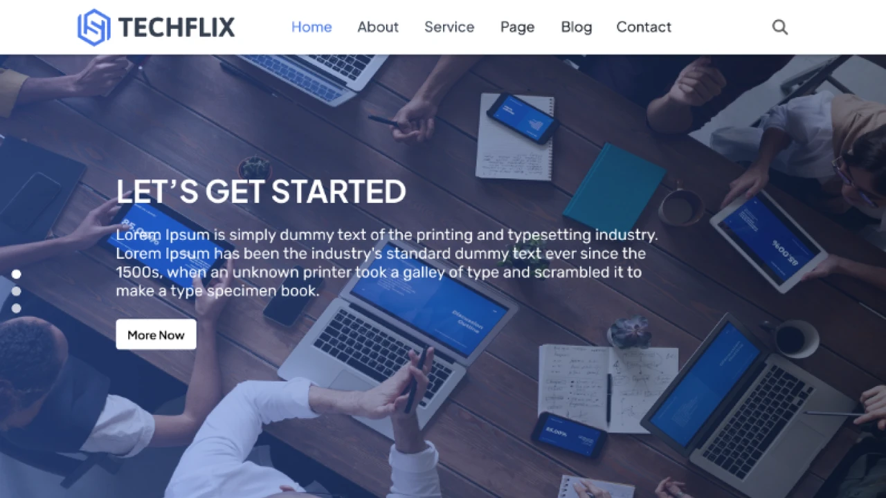 TechFlix - Figma Template for Businesses and Startups UI Kit