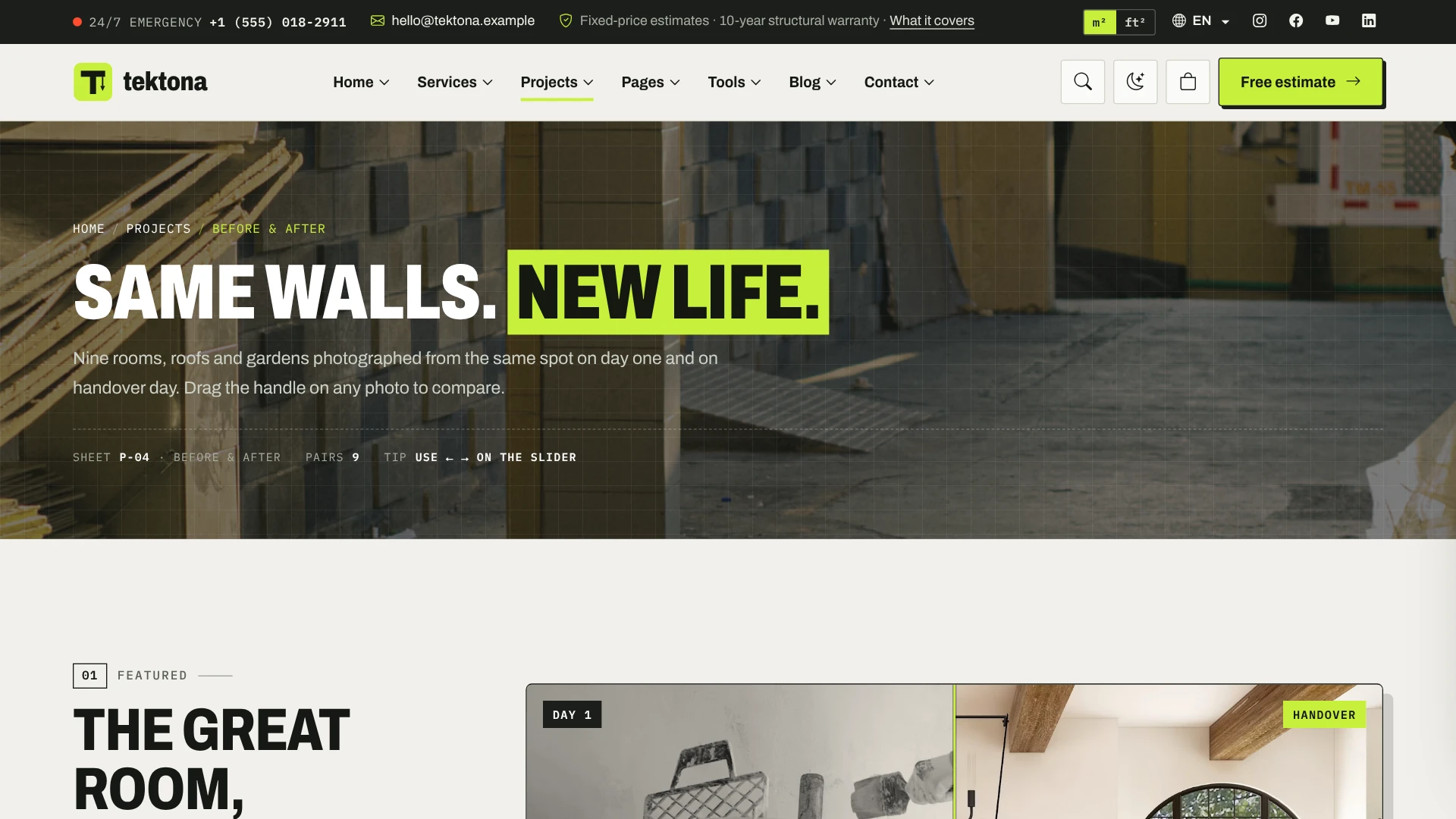Tektona - Construction & Renovation HTML Template