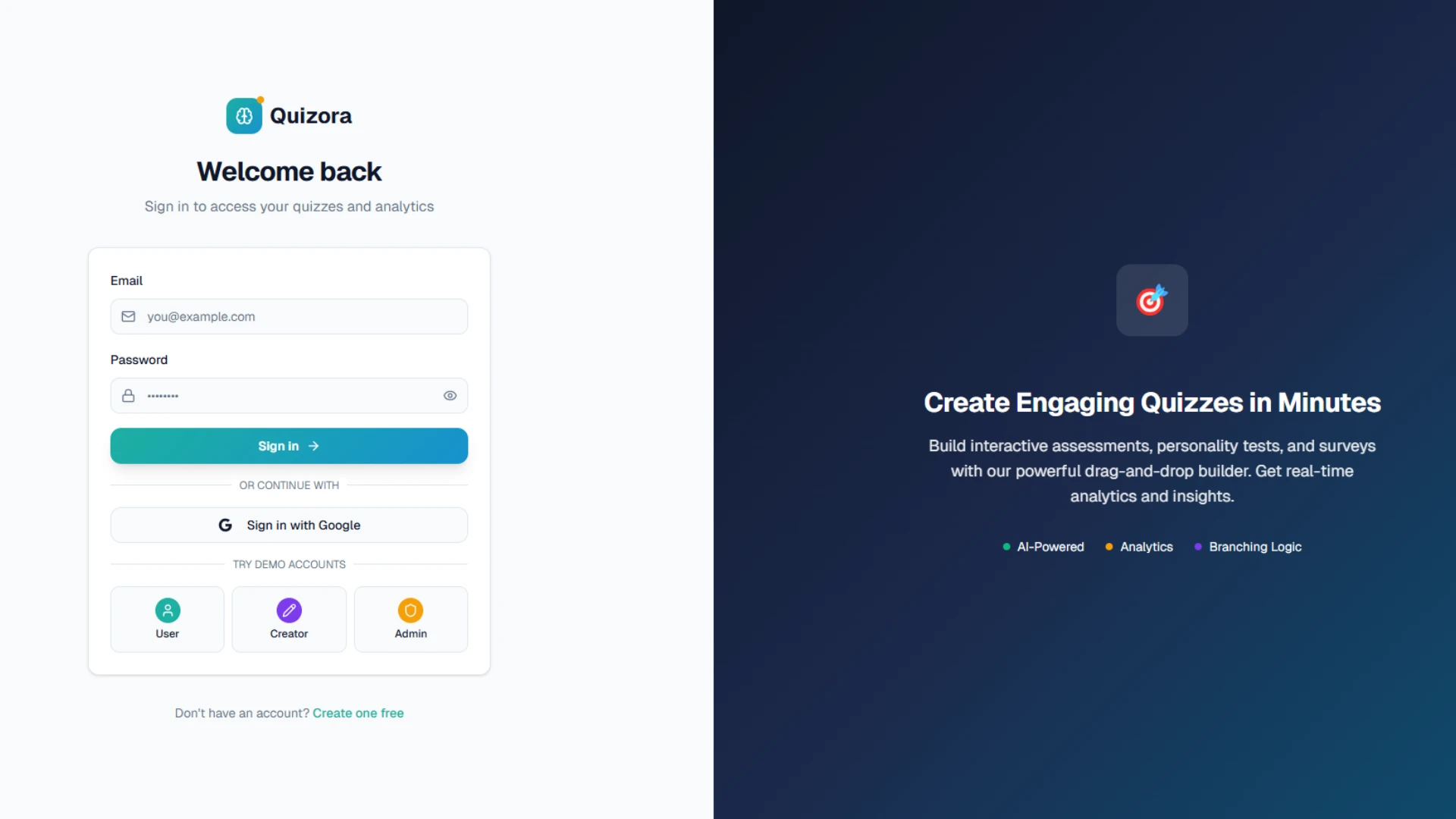 Quizora - AI-Powered Quiz & Learning SaaS Platform