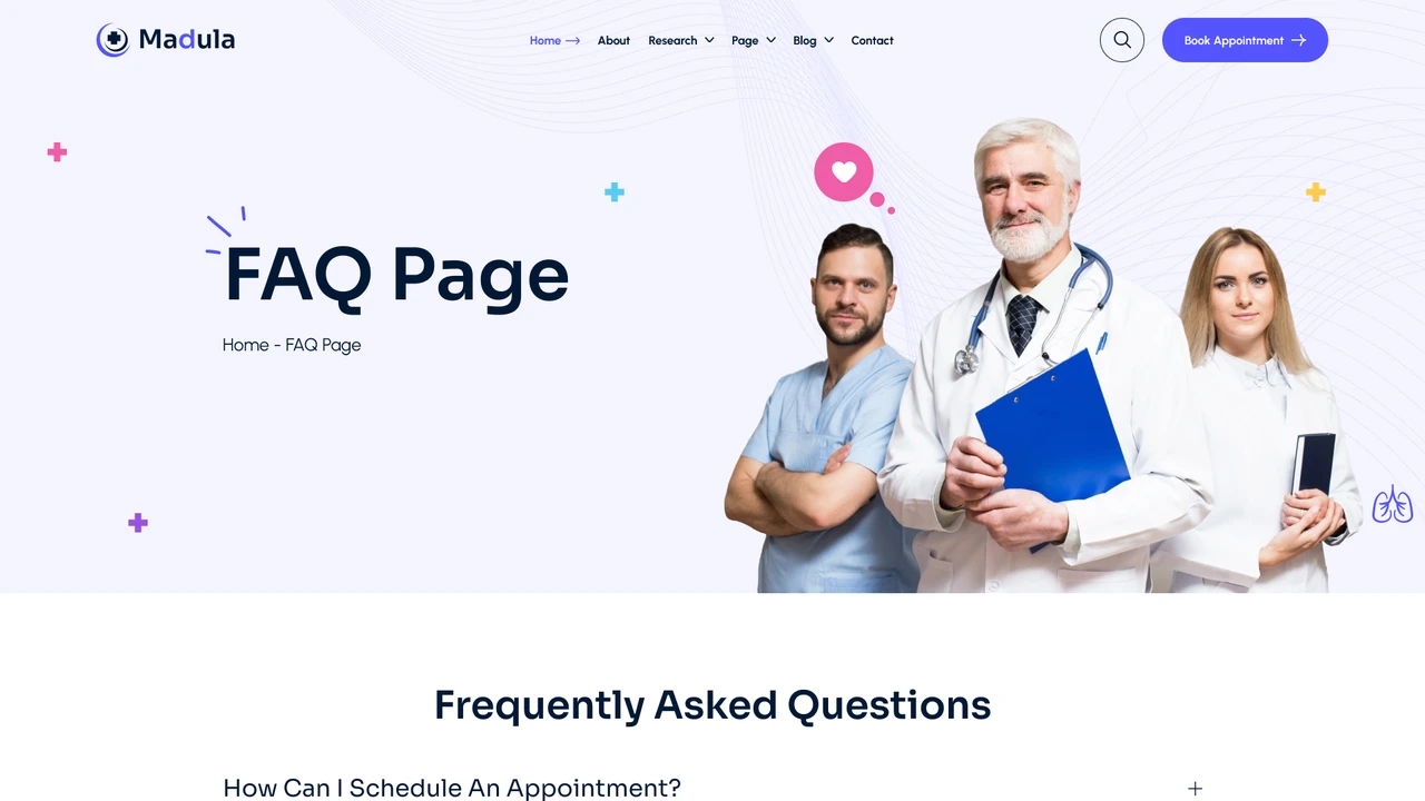 Madula - Health & Medical Figma Template