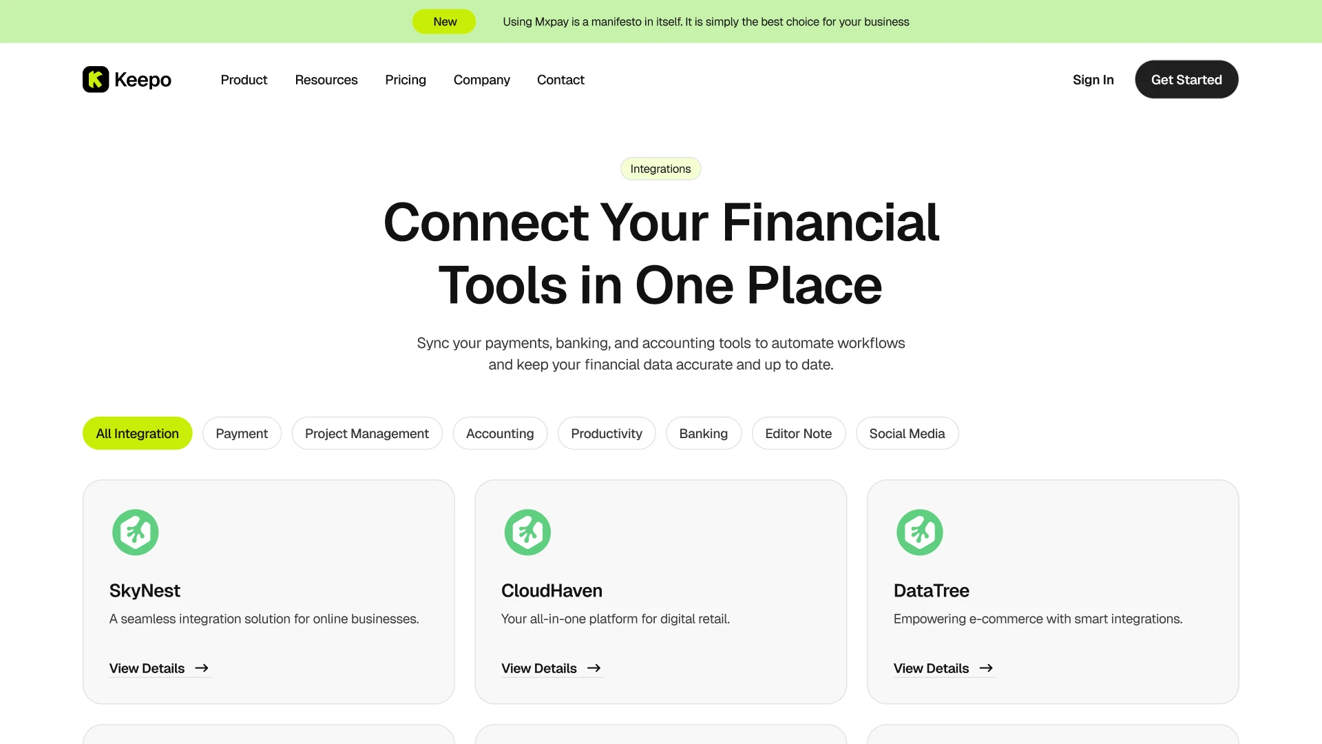 Keepo - Bookkeeping SaaS Framer Template