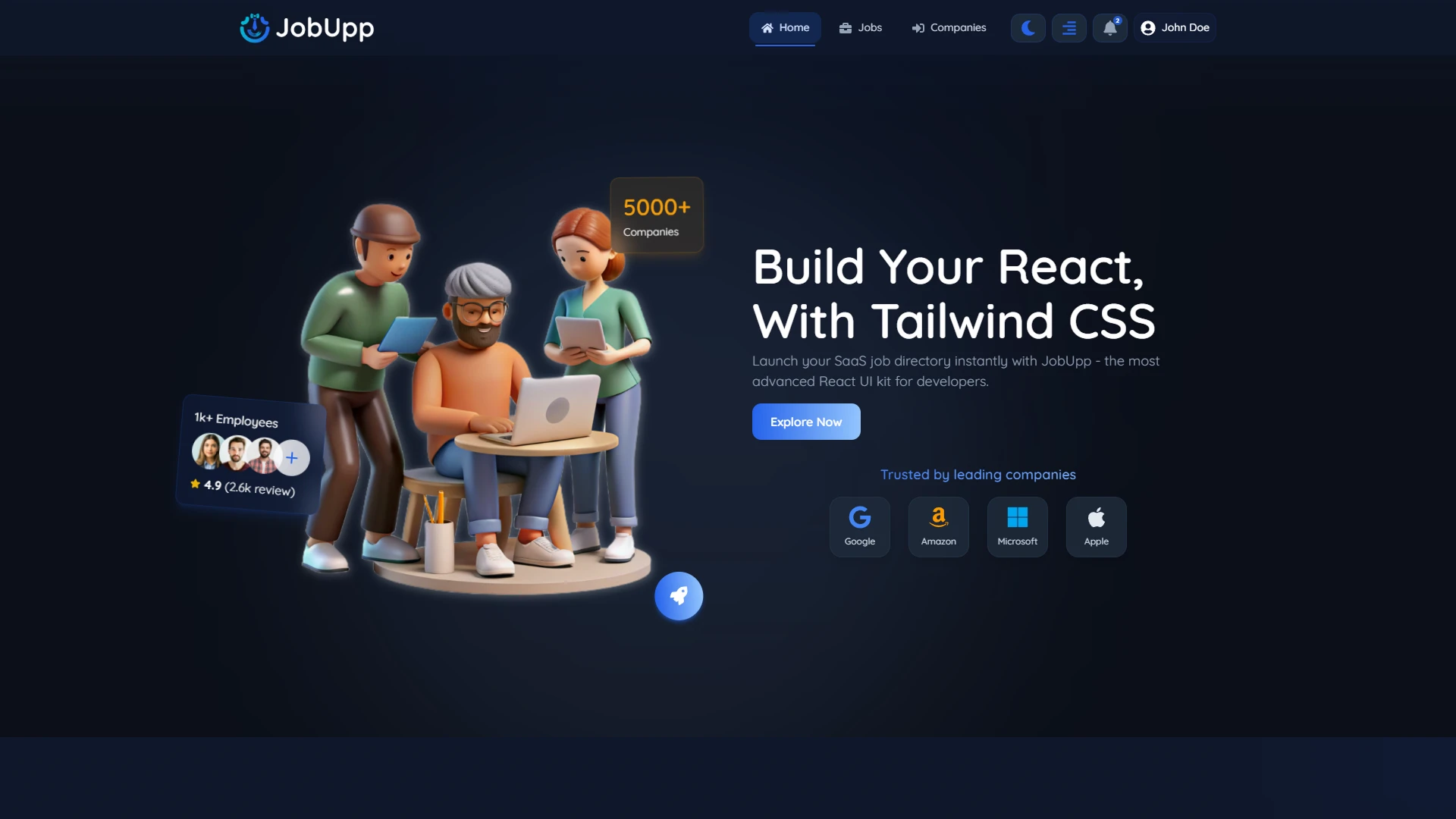 JobUpp - Job Portal Website Template Modern Job Board Platform