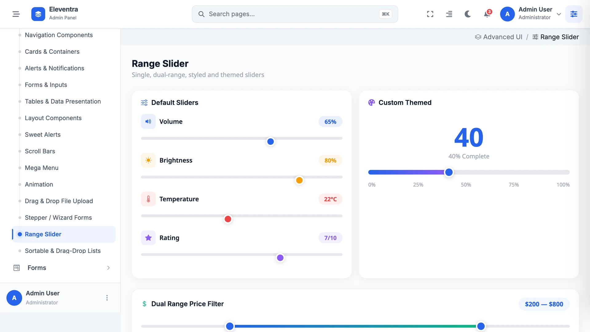 Eleventra - Angular 21 Admin Dashboard Template + UI Kit + 90+ Pages