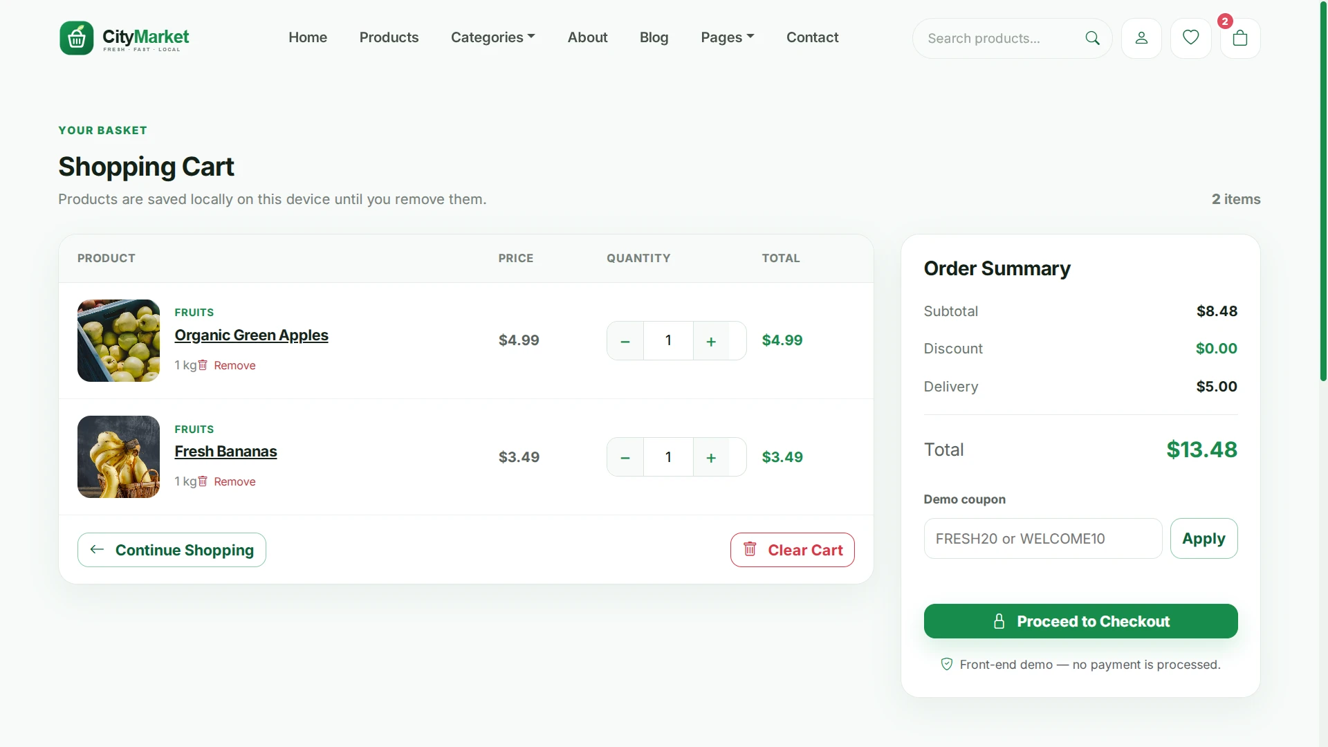 CityMarket - eCommerce HTML Template with Admin Dashboard & RTL
