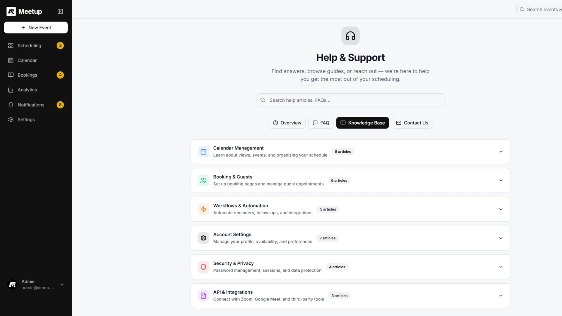 Meetup - AI-Powered Calendar & Meeting Scheduling Platform
