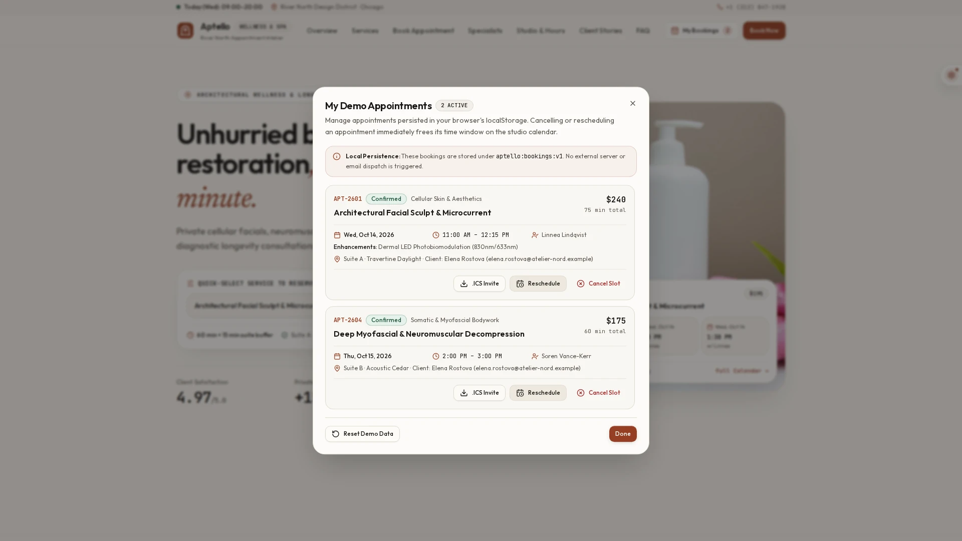 Aptello - Service Booking and Appointment Studio Next.js Template