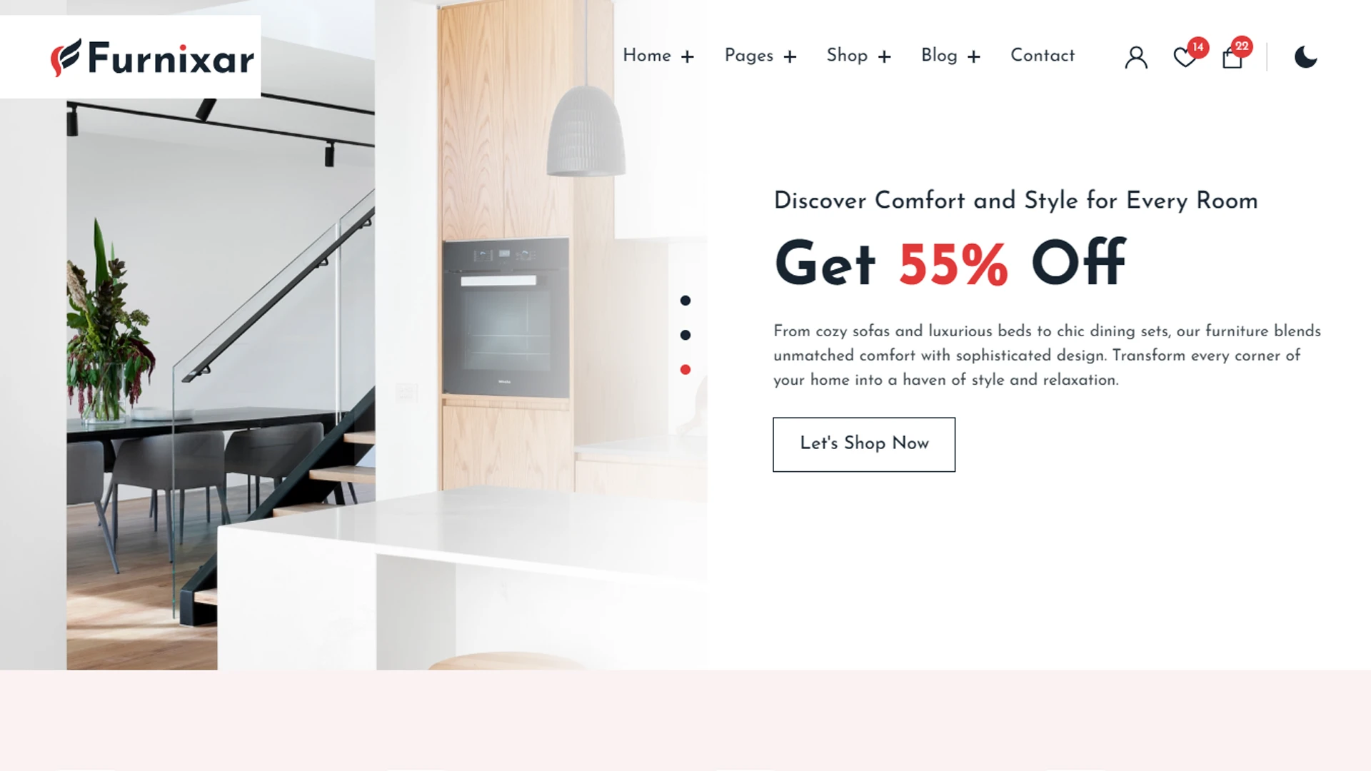 Furnixar - React Furniture & Home Decor eCommerce Template