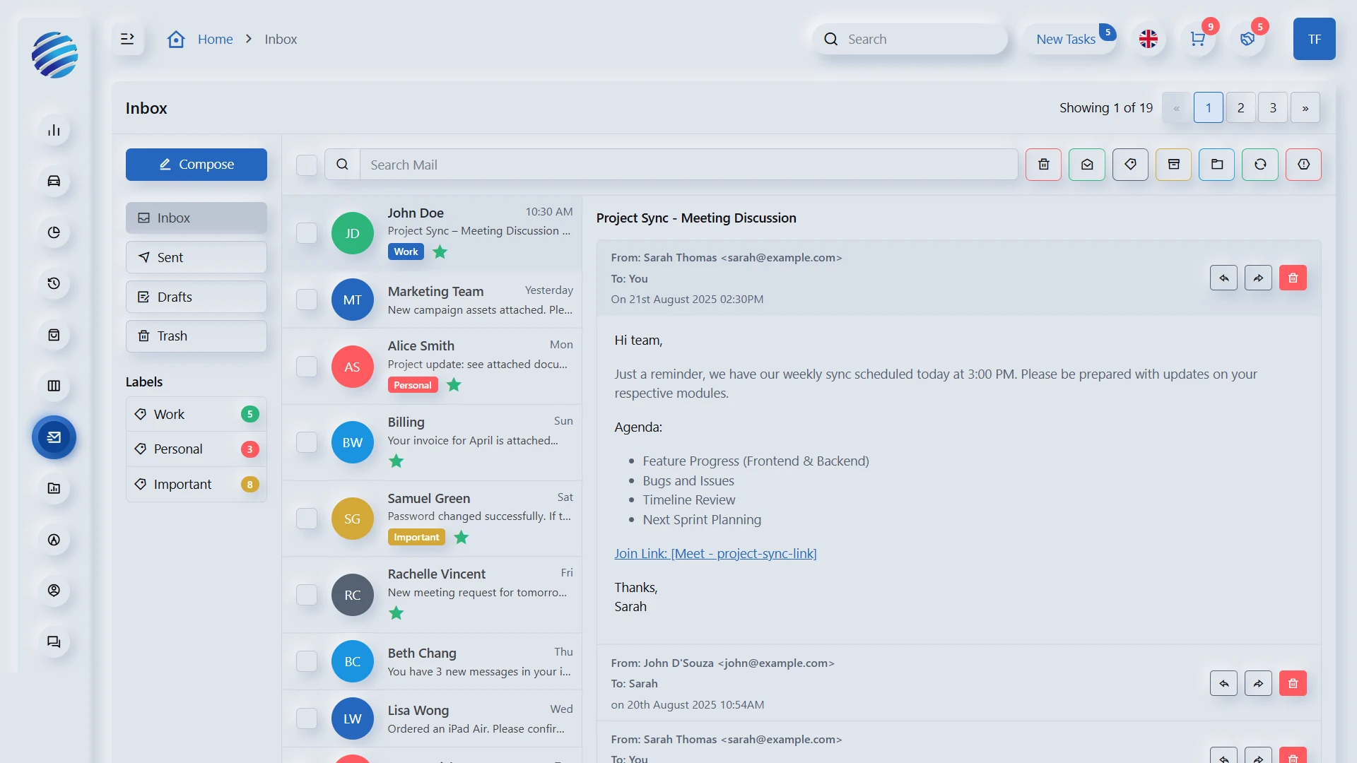 Neumorph - Multipurpose Admin Dashboard Template