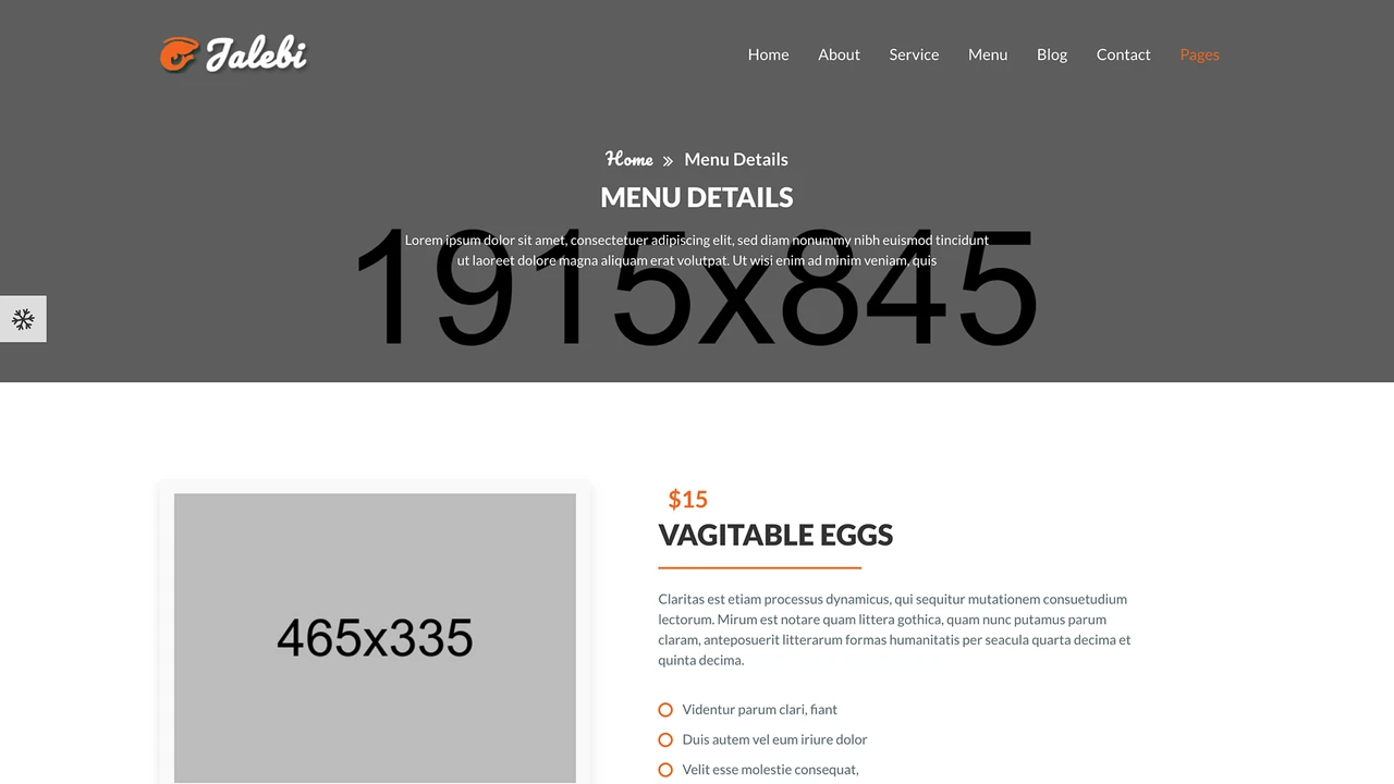 Jalebi - Bootstrap Restaurant Template