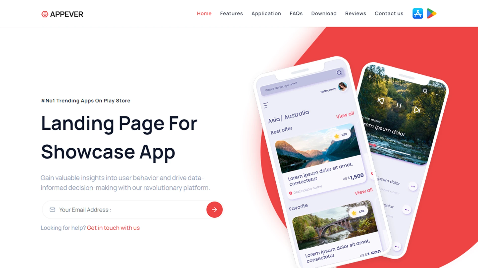 Appever - App Landing HTML Template