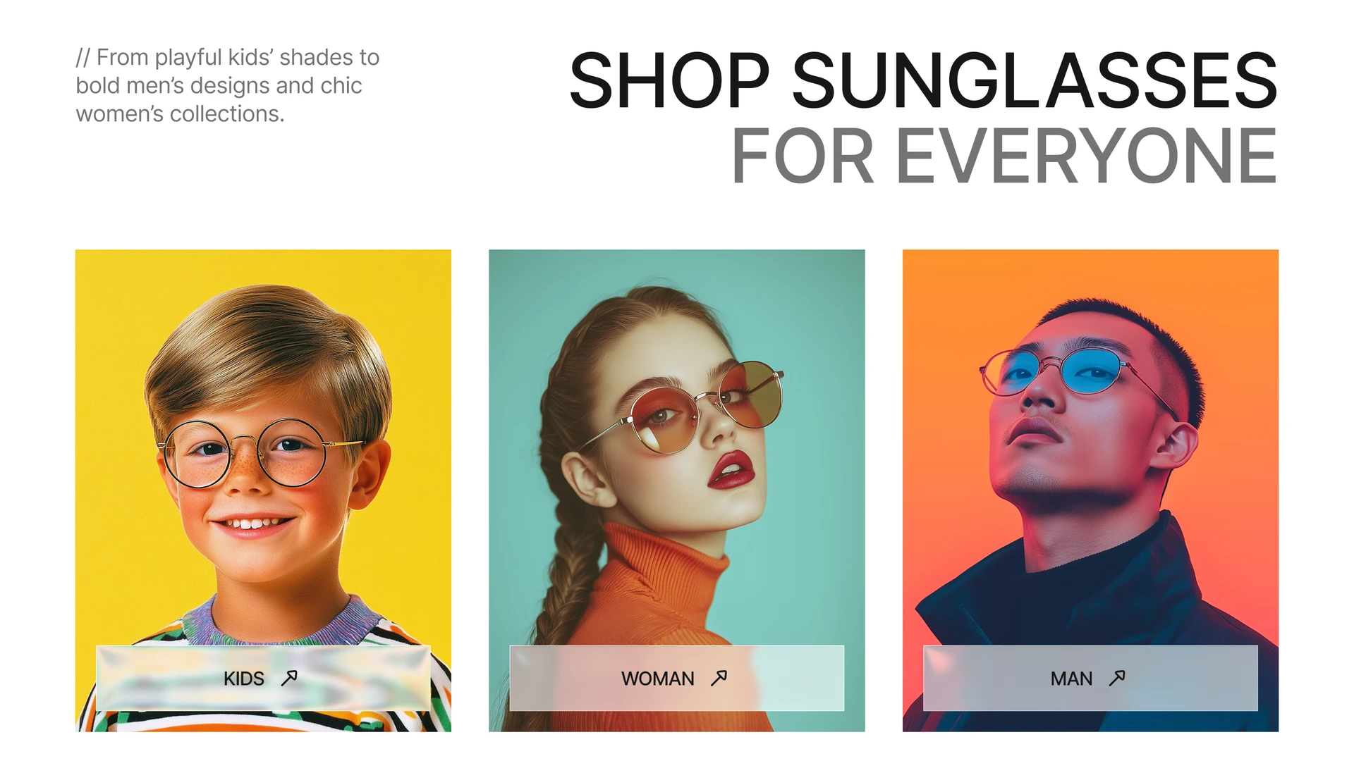 Eyeconic - Next.js 16 Eyewear and Sunglasses Ecommerce Template
