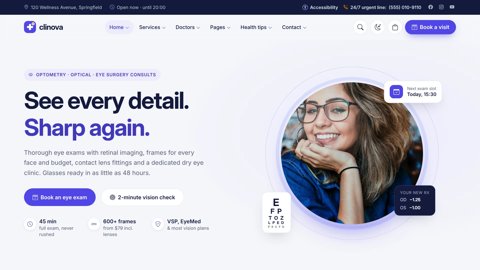 Clinova - Medical Clinic & Healthcare WordPress Theme