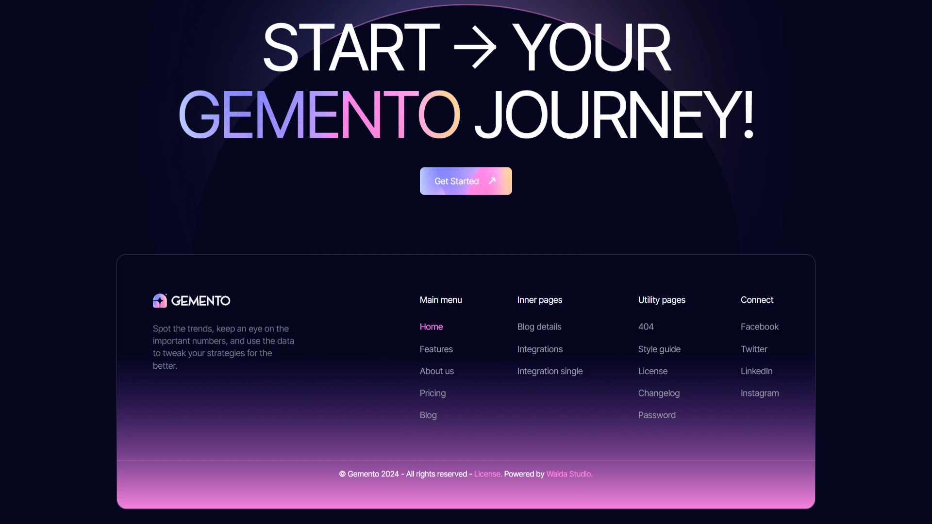 Gemento - SaaS & Task Management HTML Template