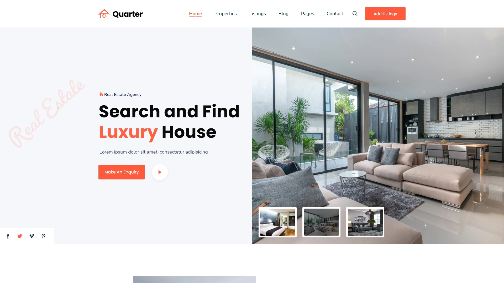 Quarter - Real Estate HTML Template