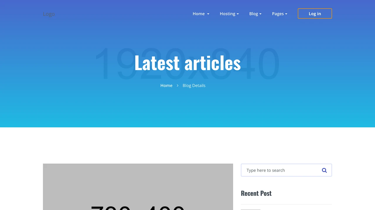 GridHost - Hosting Business Template