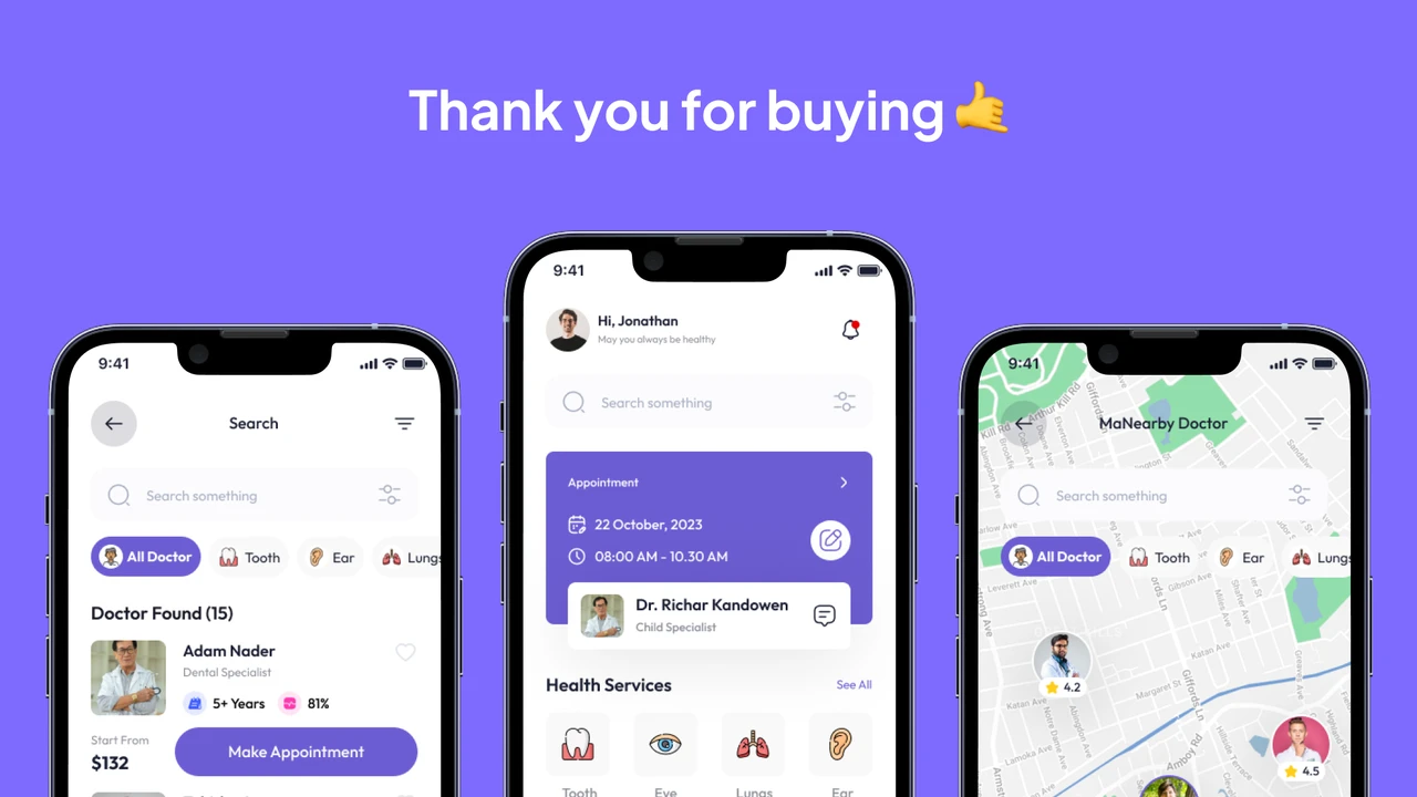 Healthyup - Medical & Health App UI Kits