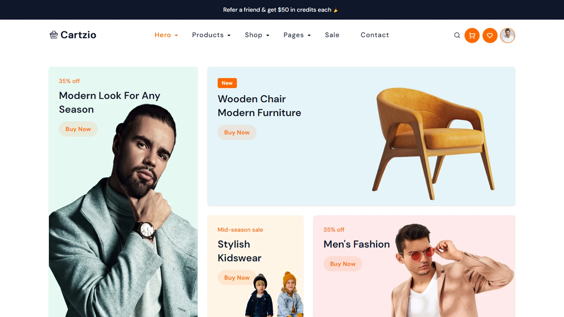 Cartzio - Next.js Multipurpose eCommerce & Fashion Template