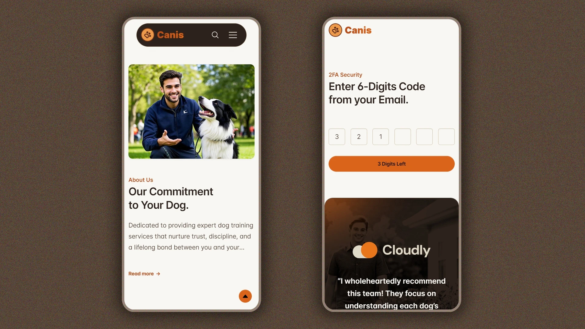 Canis - Professional Dog Training Services HTML Website Template
