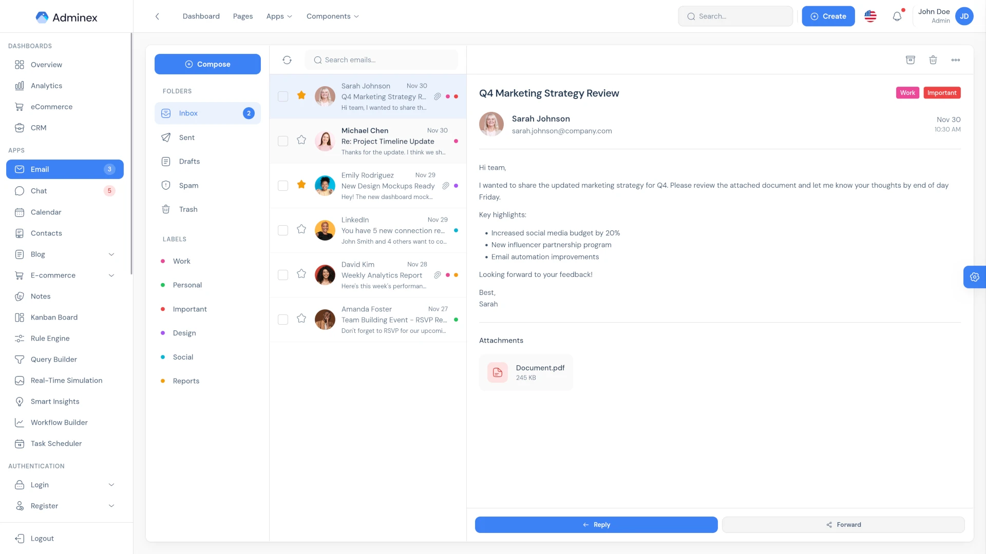 Adminex - Bootstrap 5 HTML Admin Dashboard Template