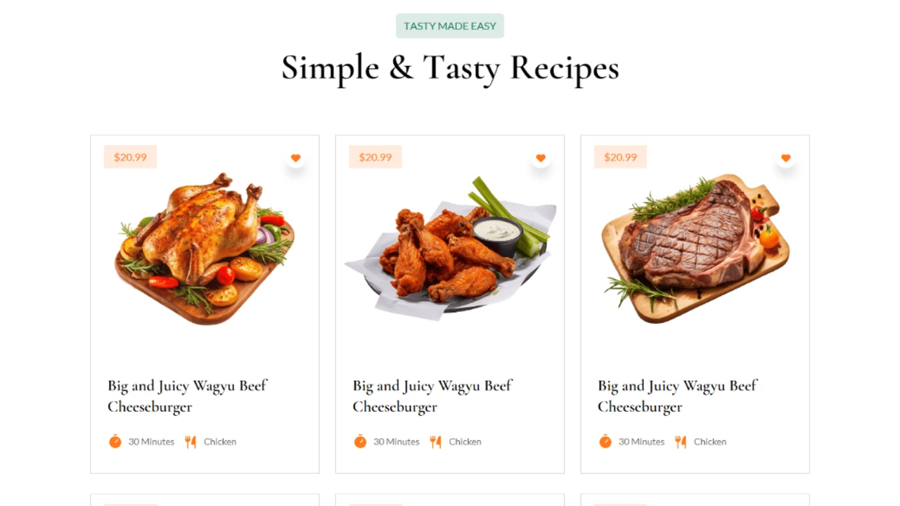 Foodixo - Food & Restaurant HTML Website Template