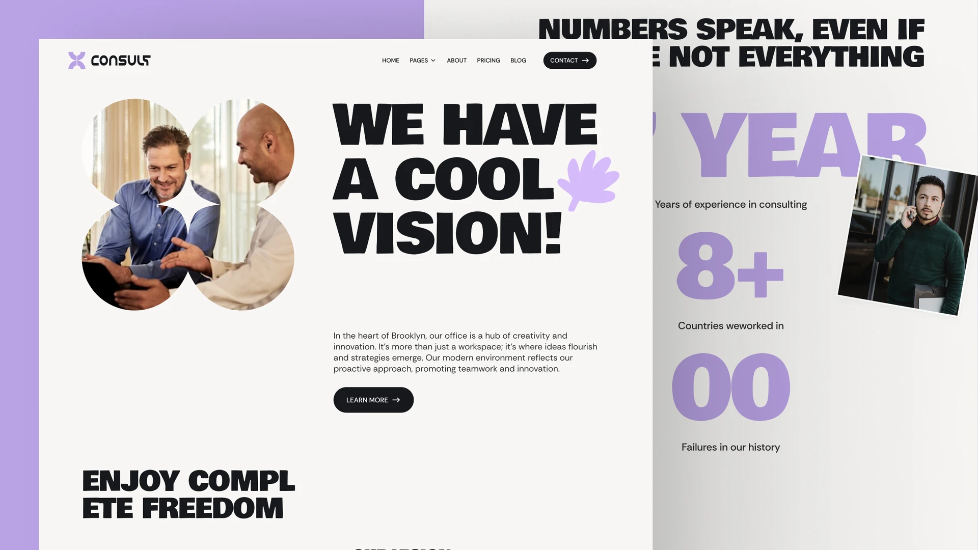 ConsultX - Consulting, Training, & Business Framer and Figma Template