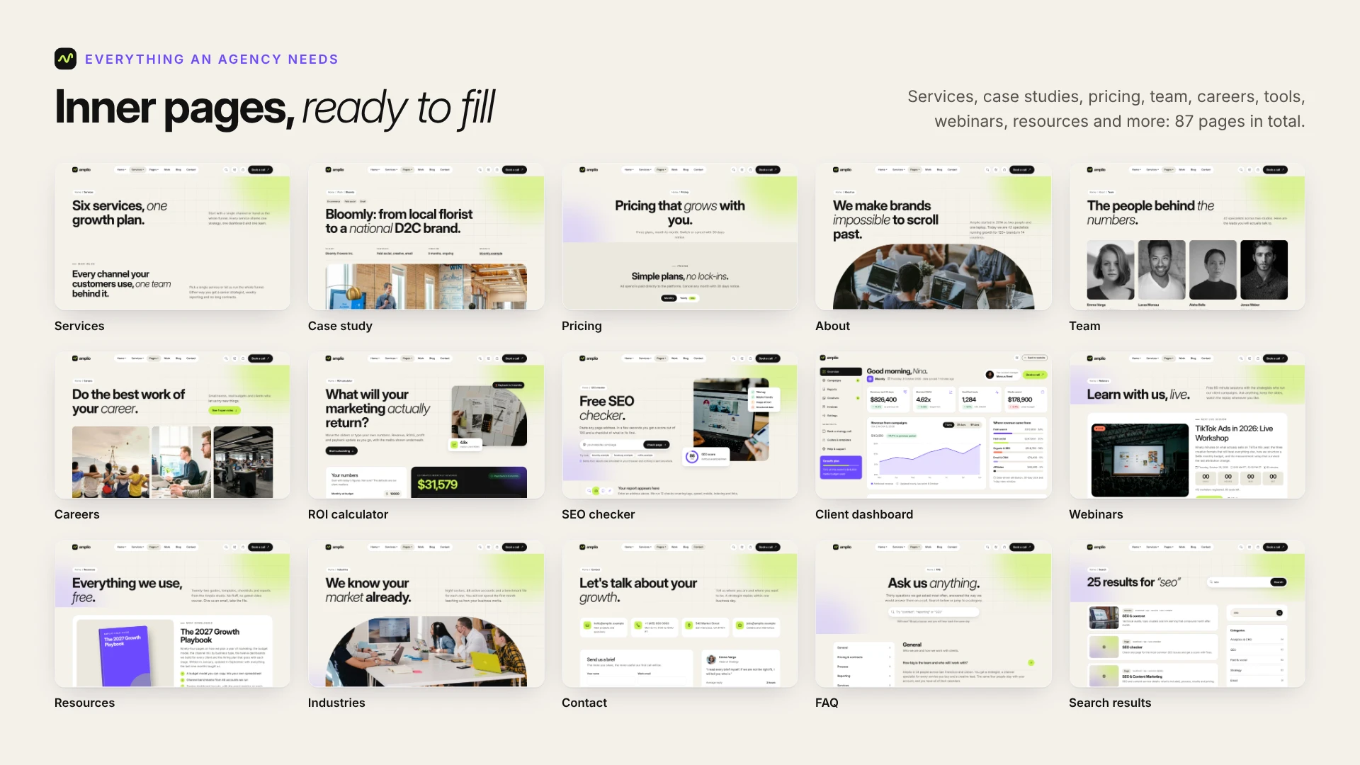 Amplio - Digital Marketing Agency WordPress Theme (Screenshot 11 of 66)