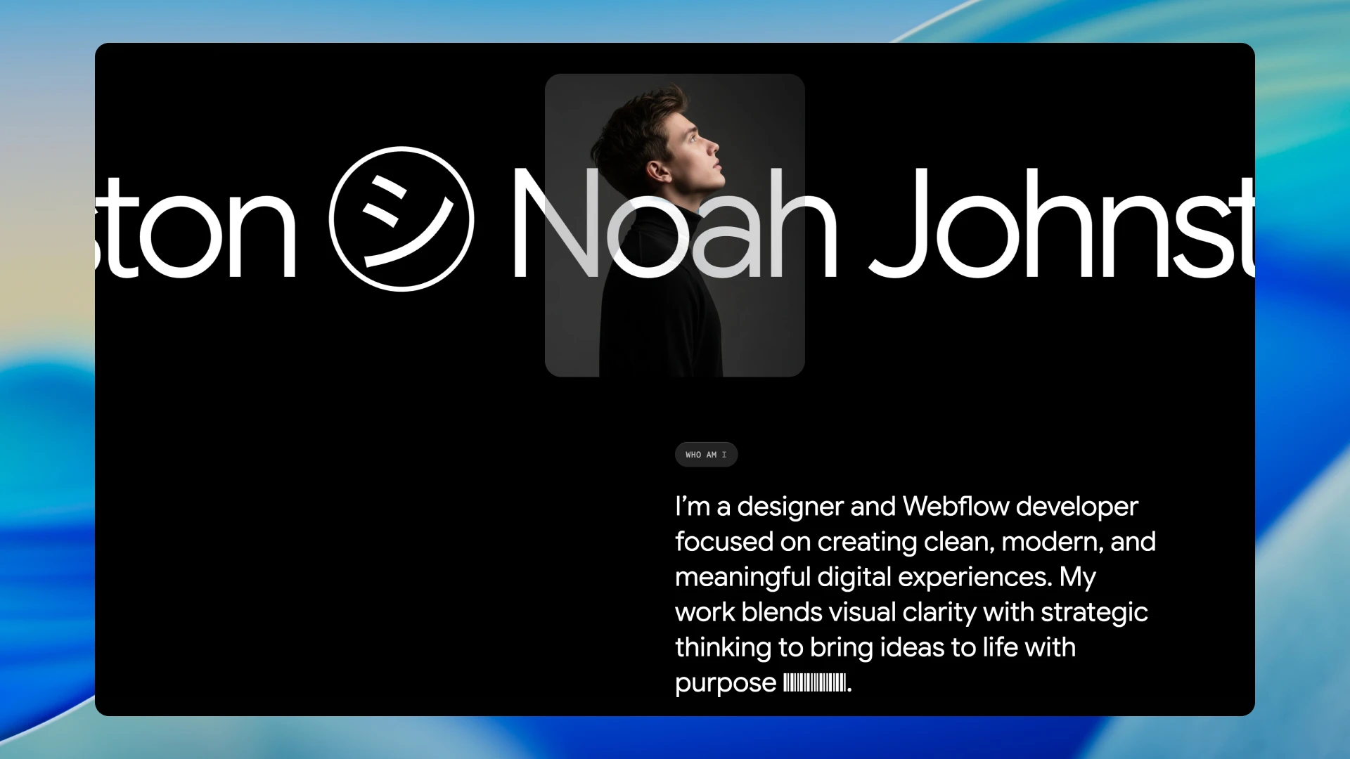 Johnston - Framer Portfolio Template