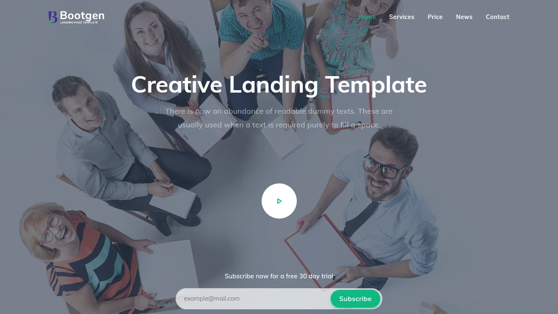 Bootgen - Bootstrap 5 Multipurpose Landing Page HTML Template