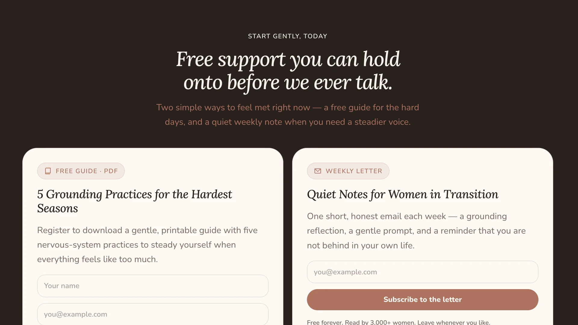 Emila - Life Coach, Female Empowerment & Consulting Template