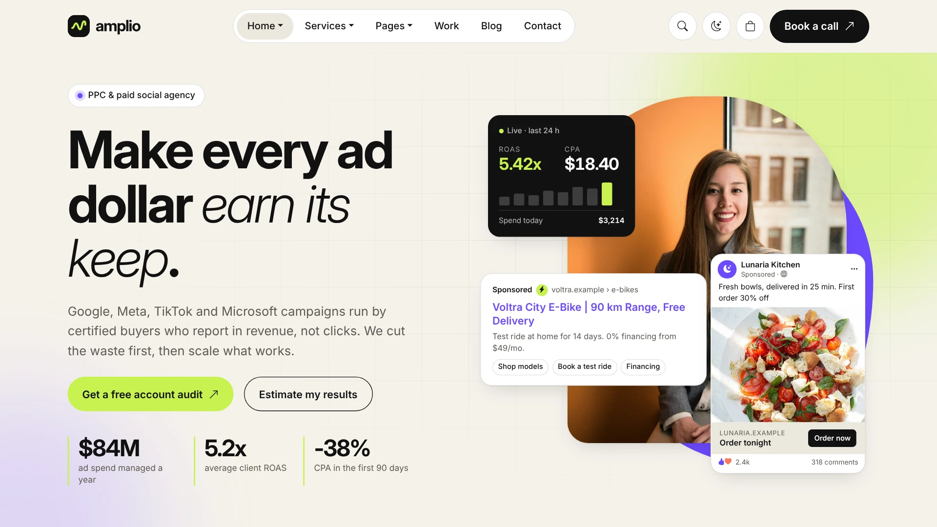 Amplio - Digital Marketing Agency WordPress Theme (Screenshot 18 of 66)