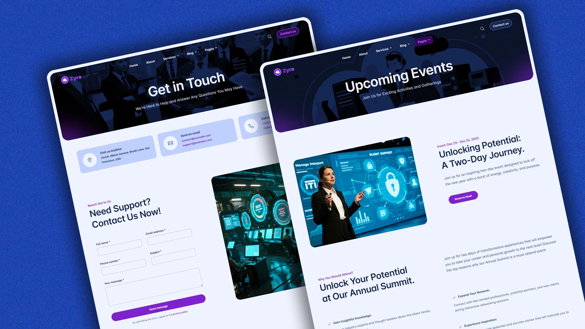 Zyra - Multipurpose IT Solutions & Business Services HTML Website Template