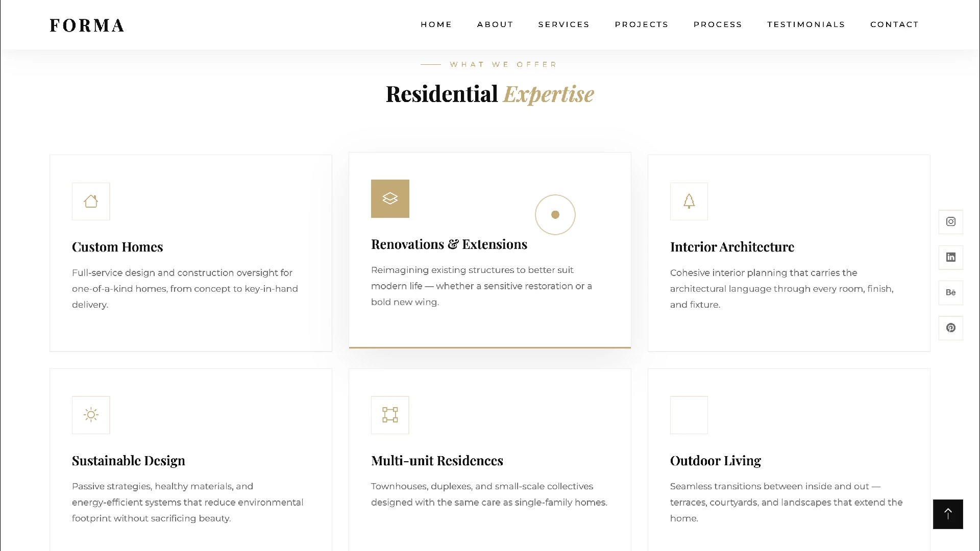 Forma - Architecture & Interior Design Studio HTML5 Template