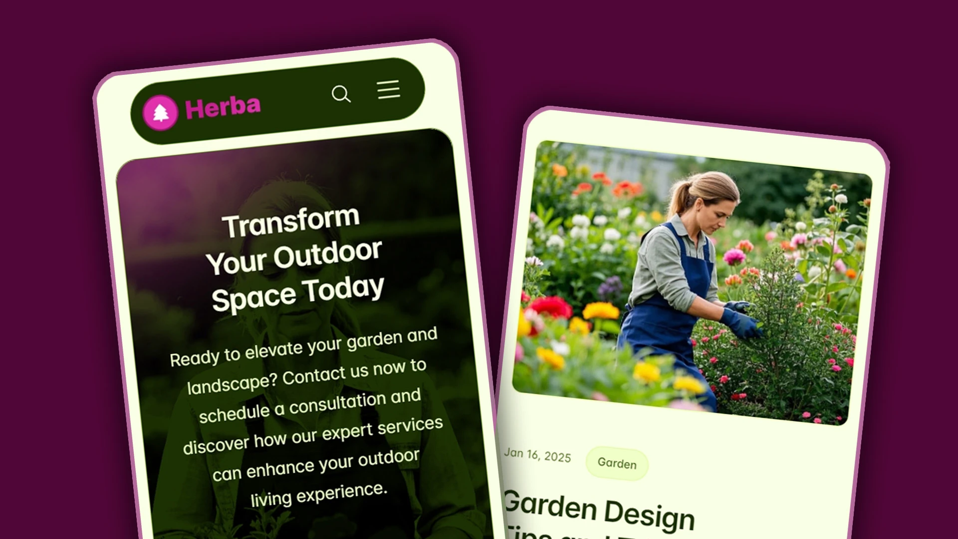 Herba - Innovative Landscaping and Green Spaces HTML Website Template