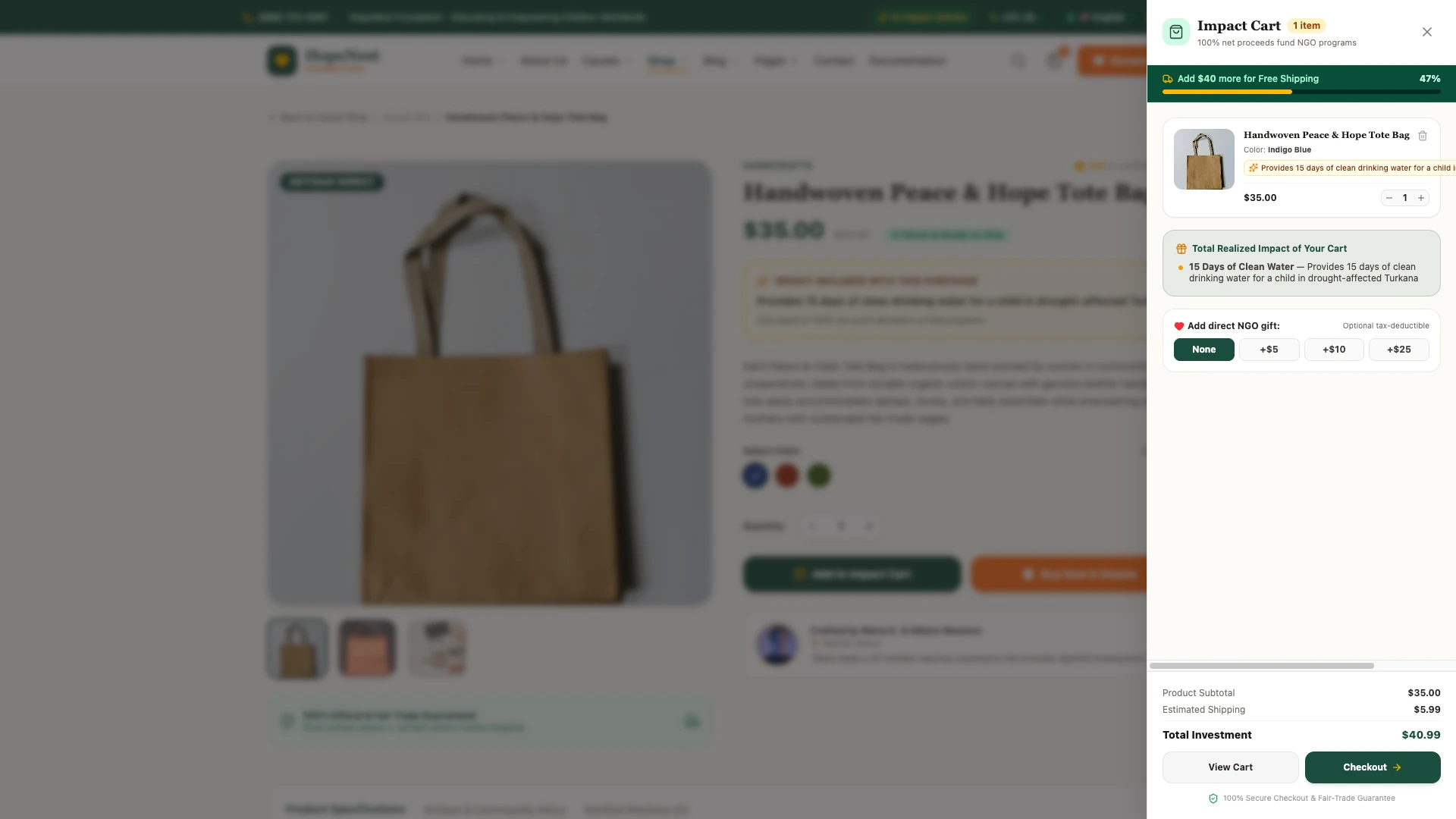 HopeNest - NGO, Charity & Donation Next.js Tailwind Template