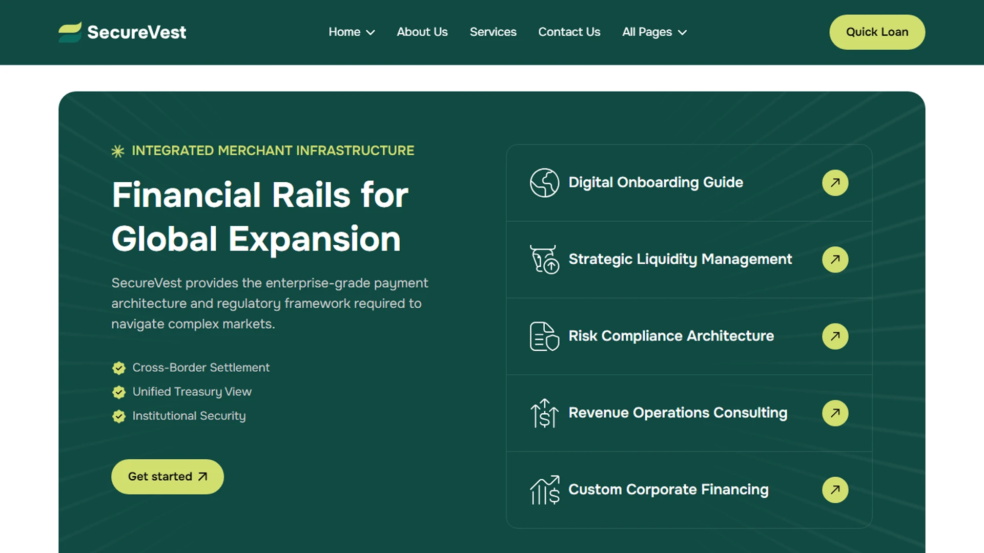 SecureVest - Nuxt Digital Banking & Financial Services Template