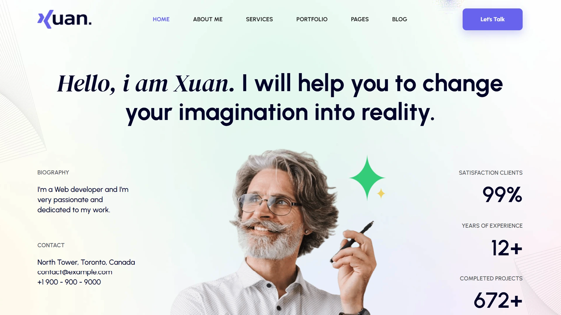 Xuan - Personal Portfolio/CV HTML Template
