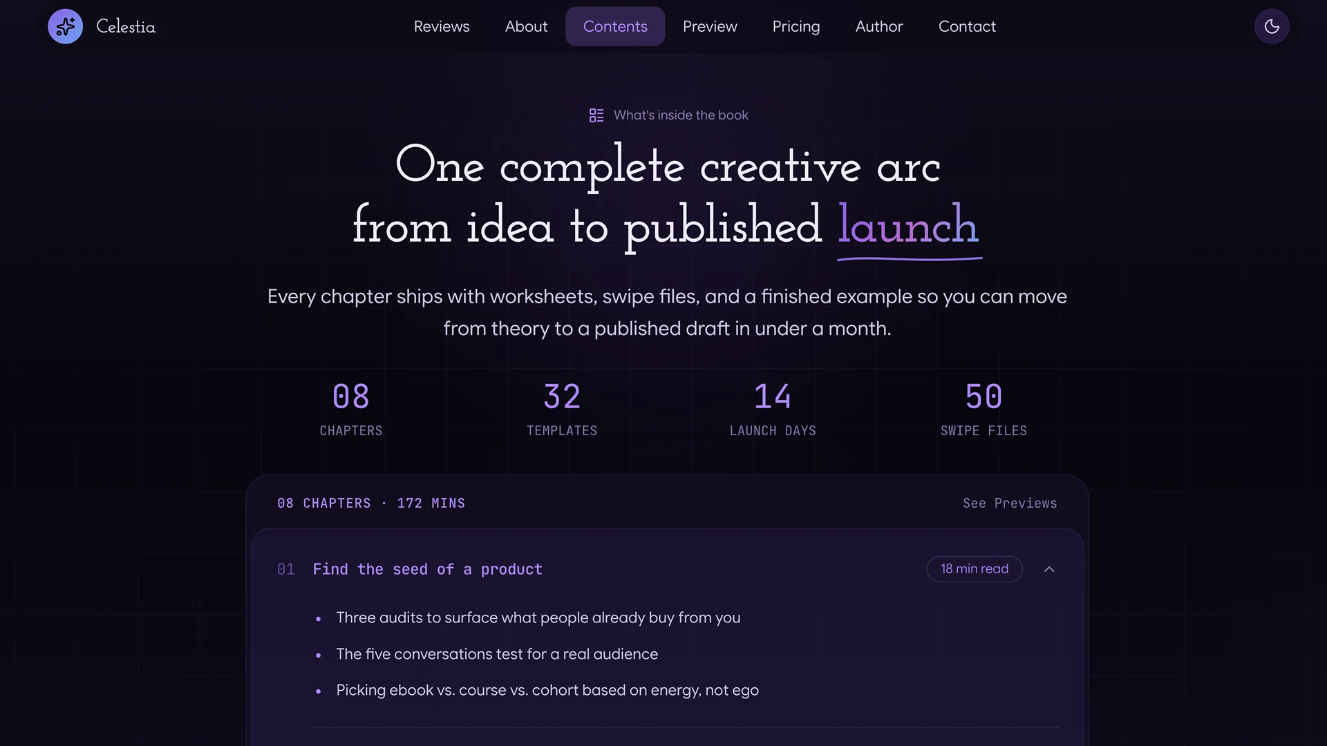 Celestia - Modern Book Launch Template
