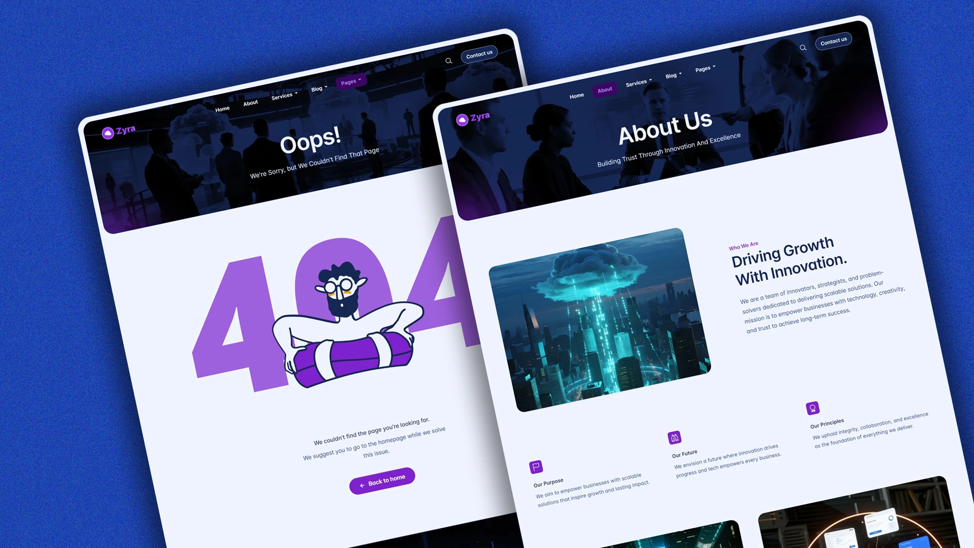 Zyra - Multipurpose IT Solutions & Business Services HTML Website Template