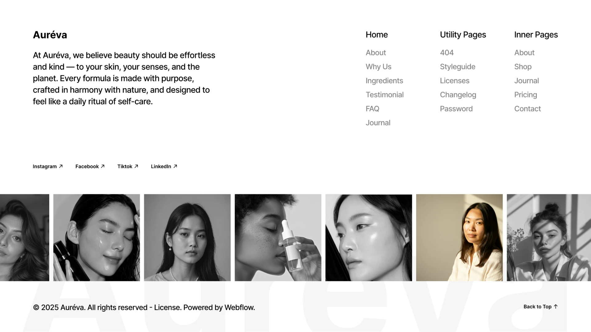Aureva - Next.js 16 Skincare and Beauty Ecommerce Template