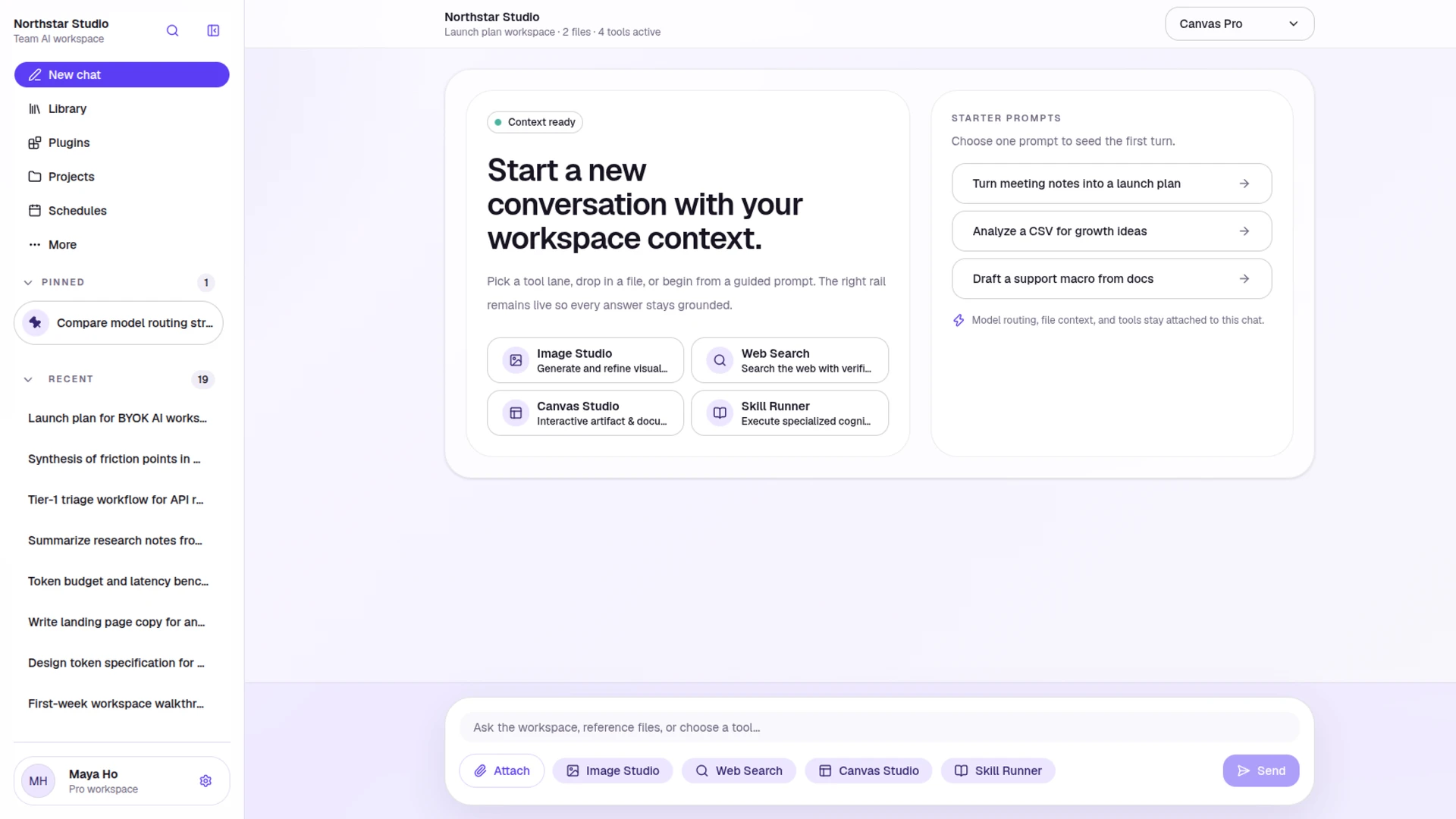 Northstar - AI Chatbot Workspace Next.js Template