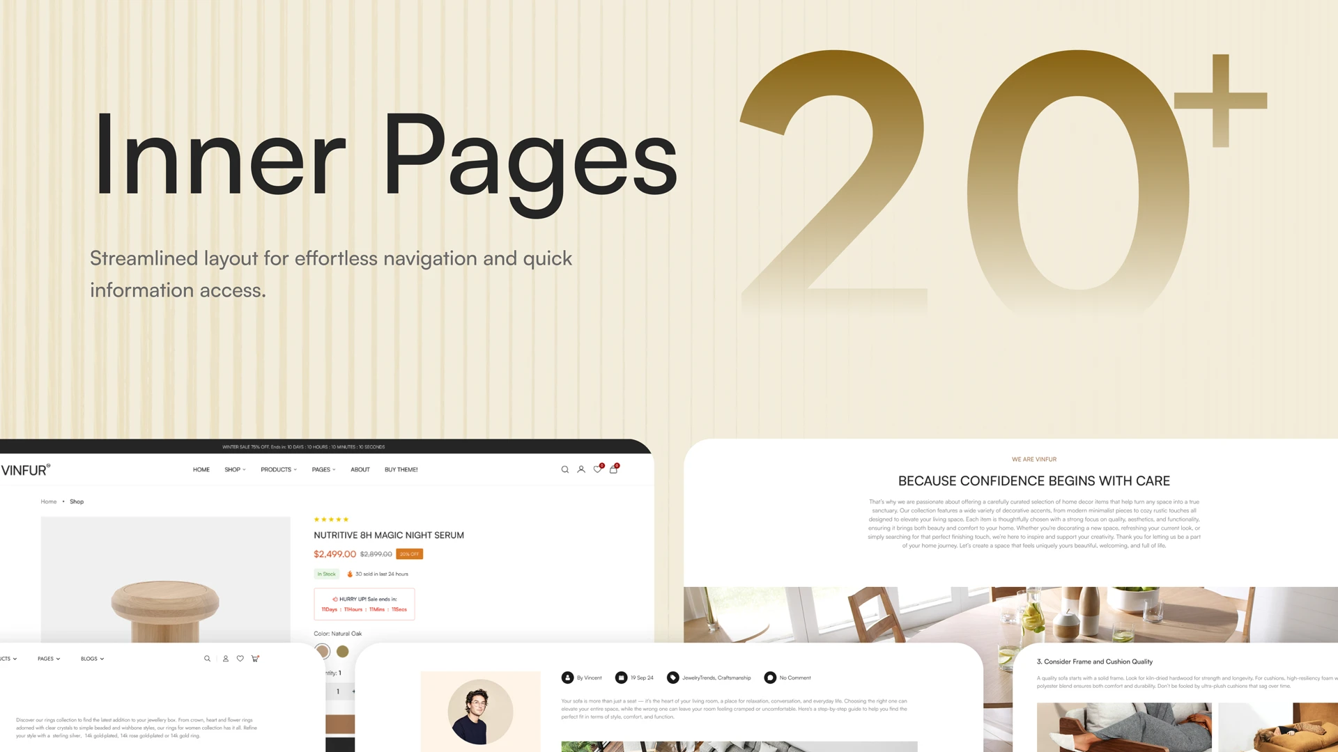 Vinfur - Furniture eCommerce HTML Template