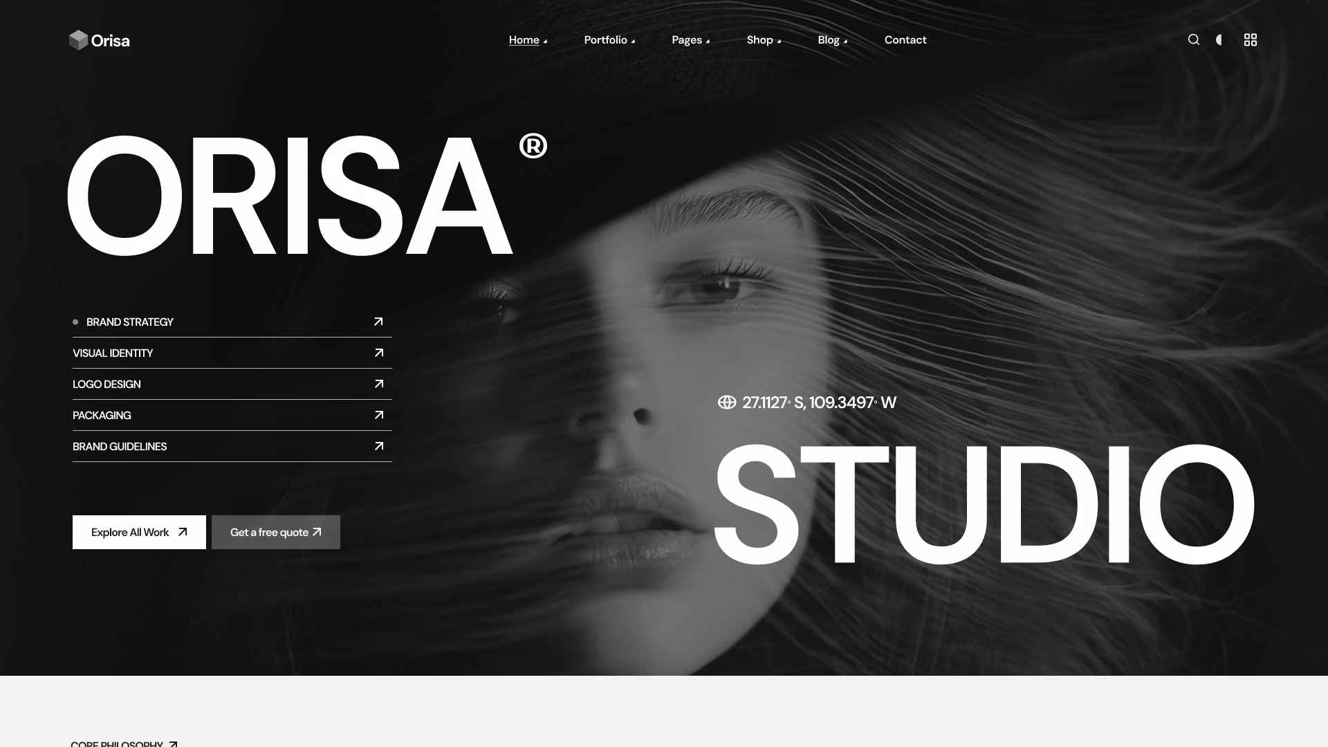 Orisa - Creative Agency & Portfolio Next.js Template