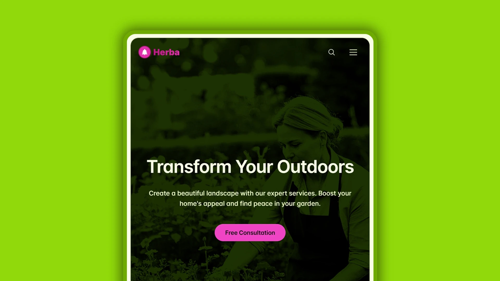Herba - Innovative Landscaping and Green Spaces HTML Website Template