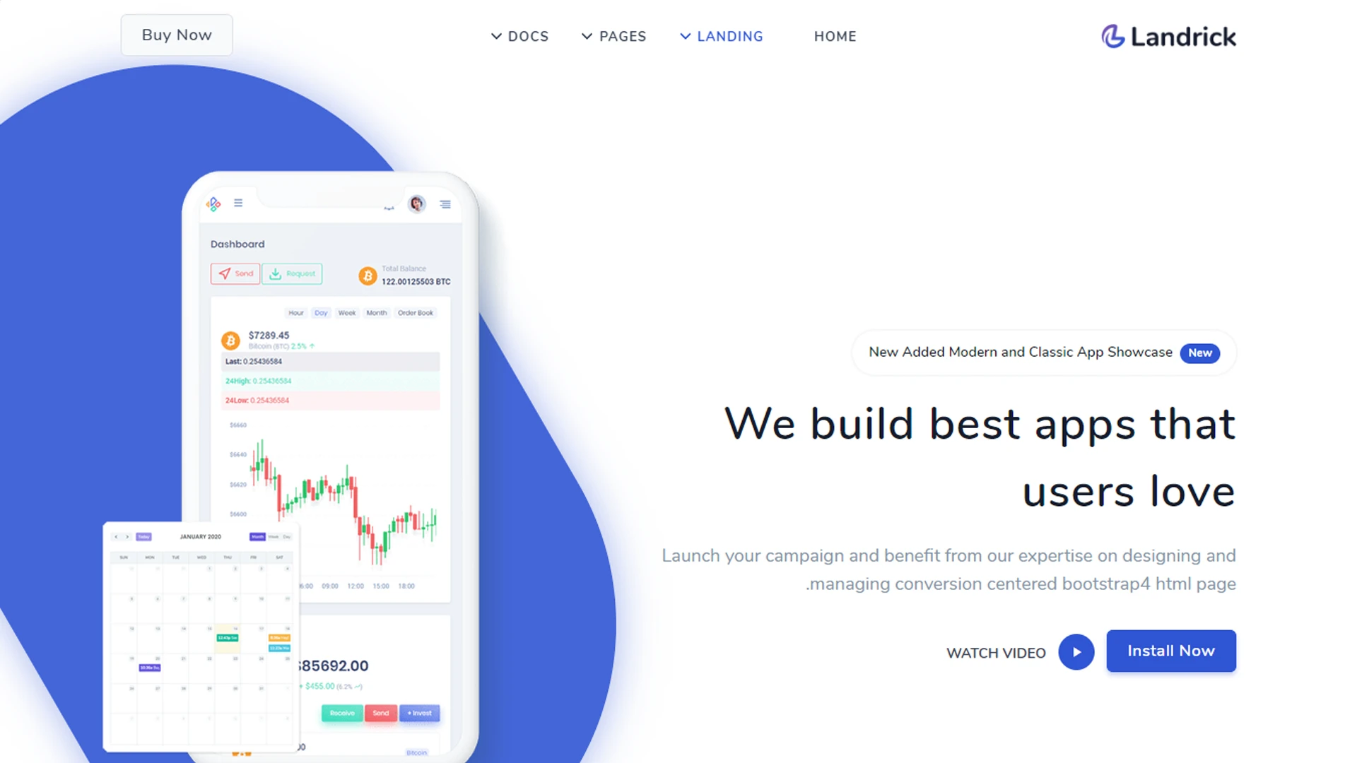 Landrick - App, Saas & Software Landing & Admin Dashboard Bootstrap 5 Template