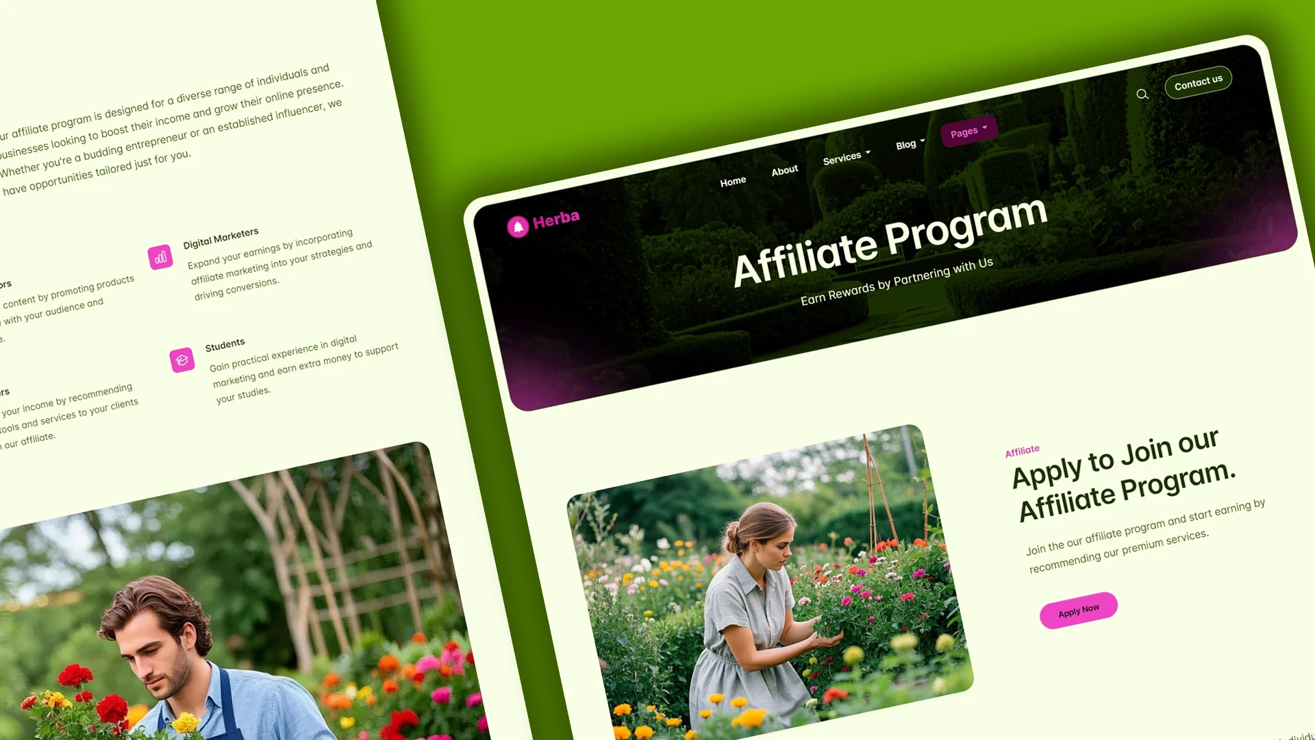 Herba - Innovative Landscaping and Green Spaces HTML Website Template