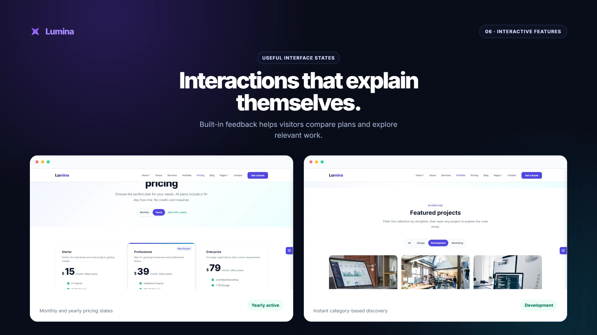 Lumina - Clean and Modular Multi-Page Bootstrap 5 HTML Template