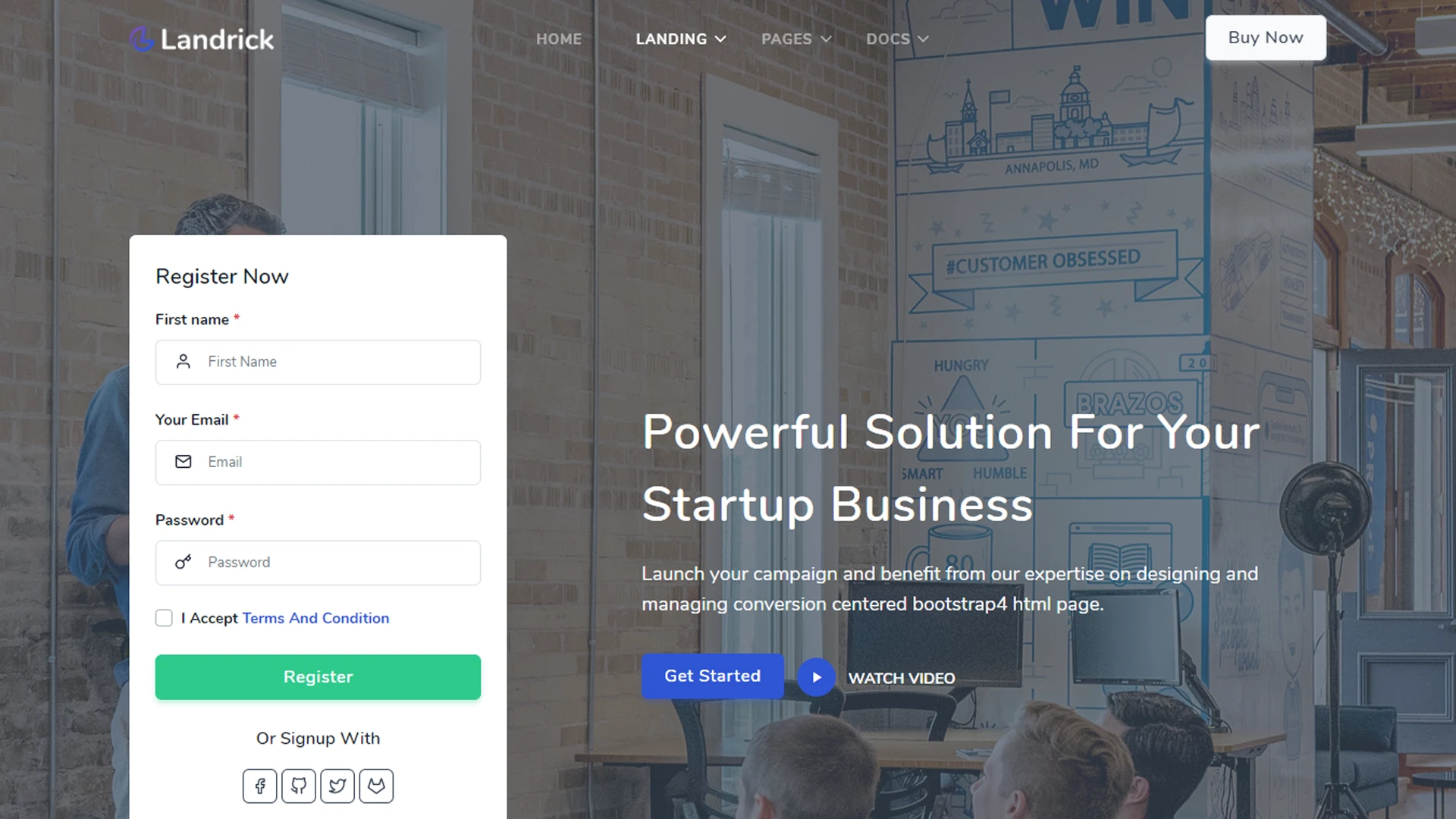 Landrick - App, Saas & Software Landing & Admin Dashboard Bootstrap 5 Template
