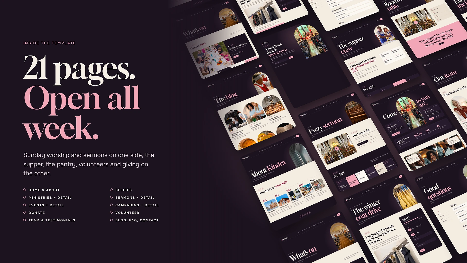 Kindra - Church & Charity HTML Template